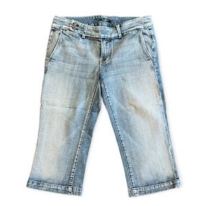 7 For All Mankind Light Blue Bermuda Shorts